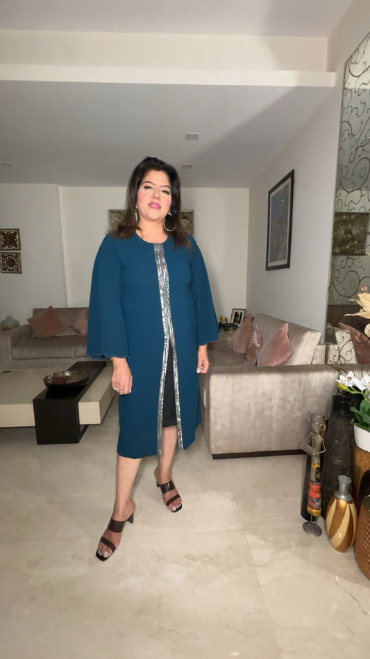 Jade Blue Georgette Dress